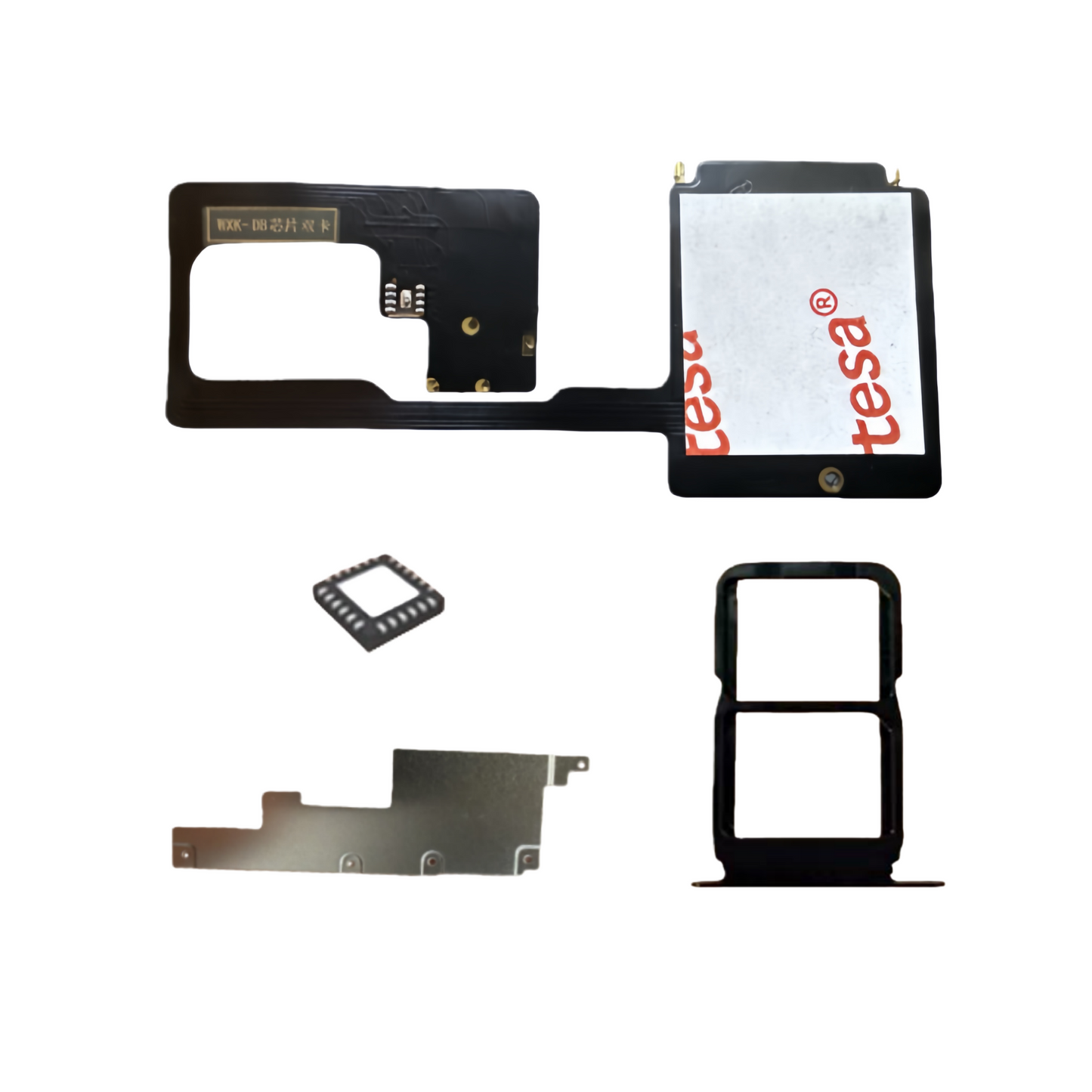 DB MEP Flex Set avec Plateau de Carte SIM Double IC pour iPhone 15pro 15promax