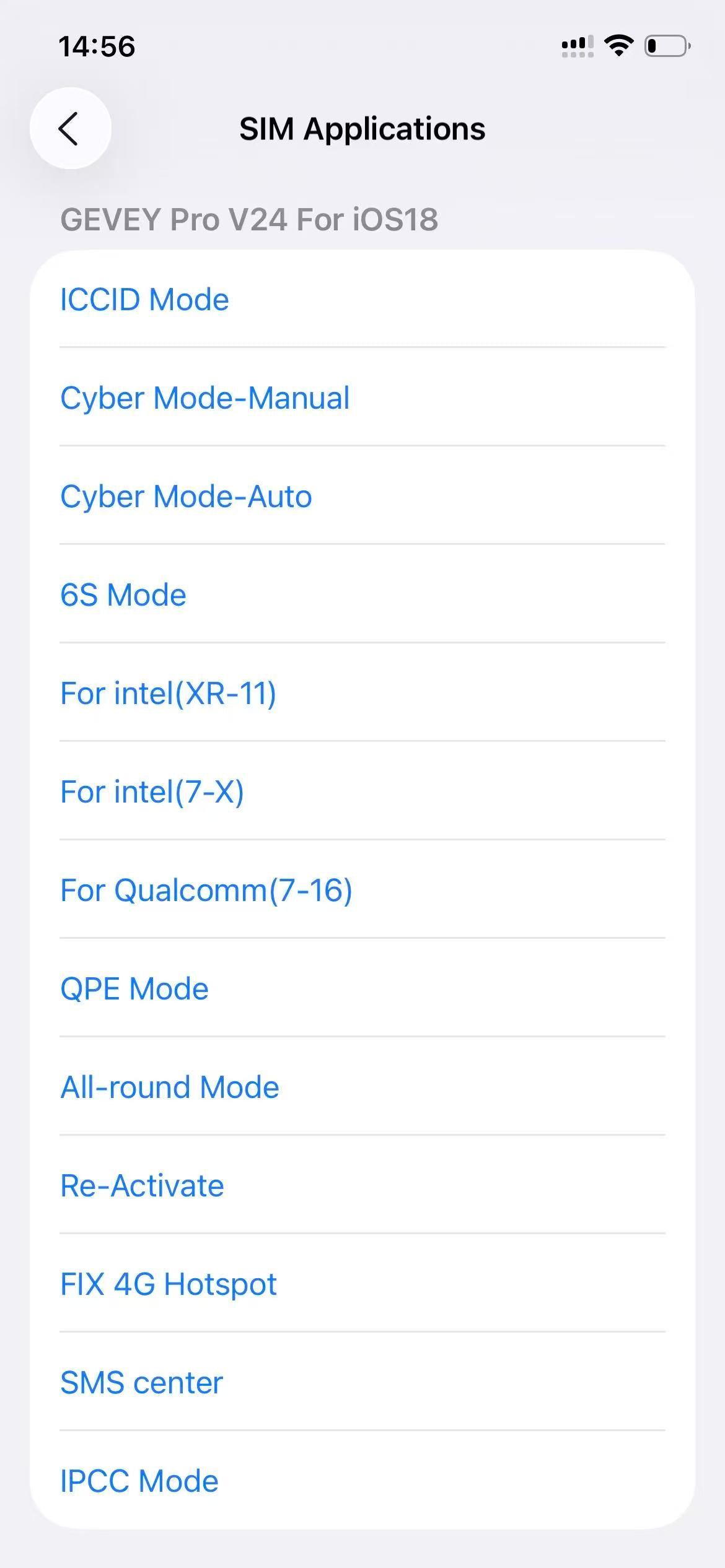Chip Turbosim Gevey Pro 2025 Fold Version con modo QPE/Intel para iPhone 16, 15, 14, 13, 12 y 11, XS Max y XR