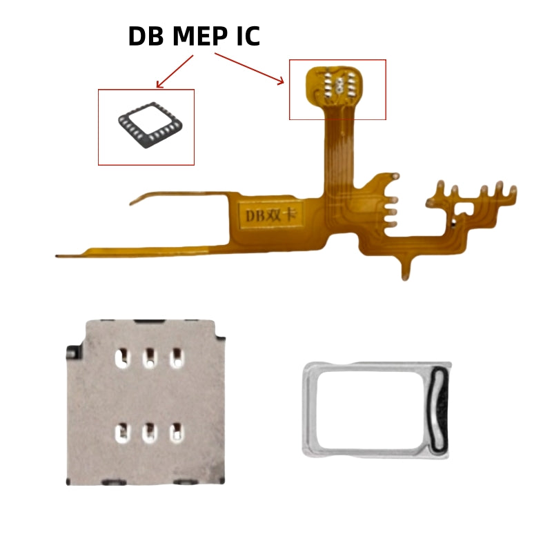 MEP IC Flex with Card slot and Dual Card Tray for iPhone 14pro 14promax