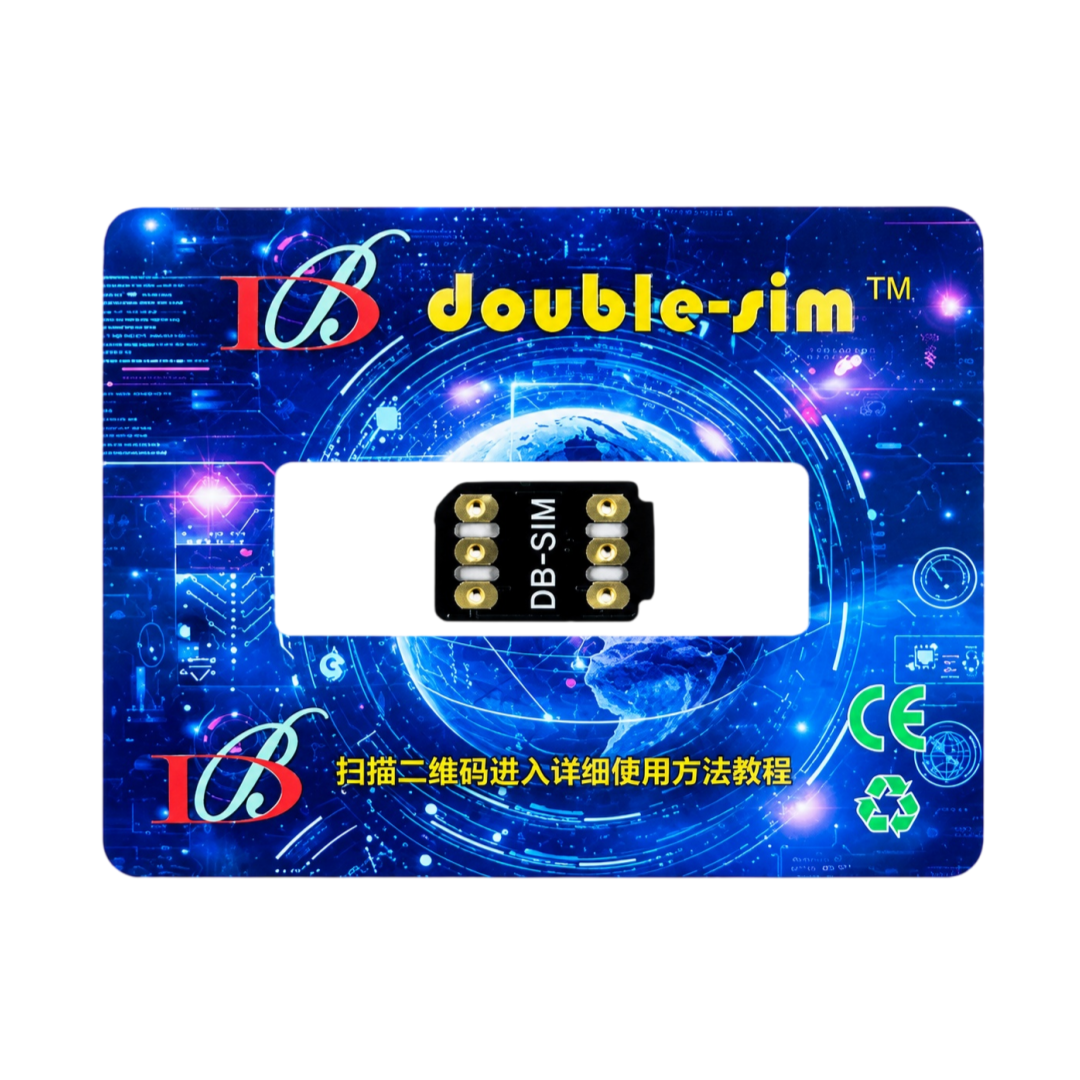 Double SIM DB Sim Glue Version avec mode MEP/Intel pour iPhone 16 15 14 13 12 11 Xr 8 7