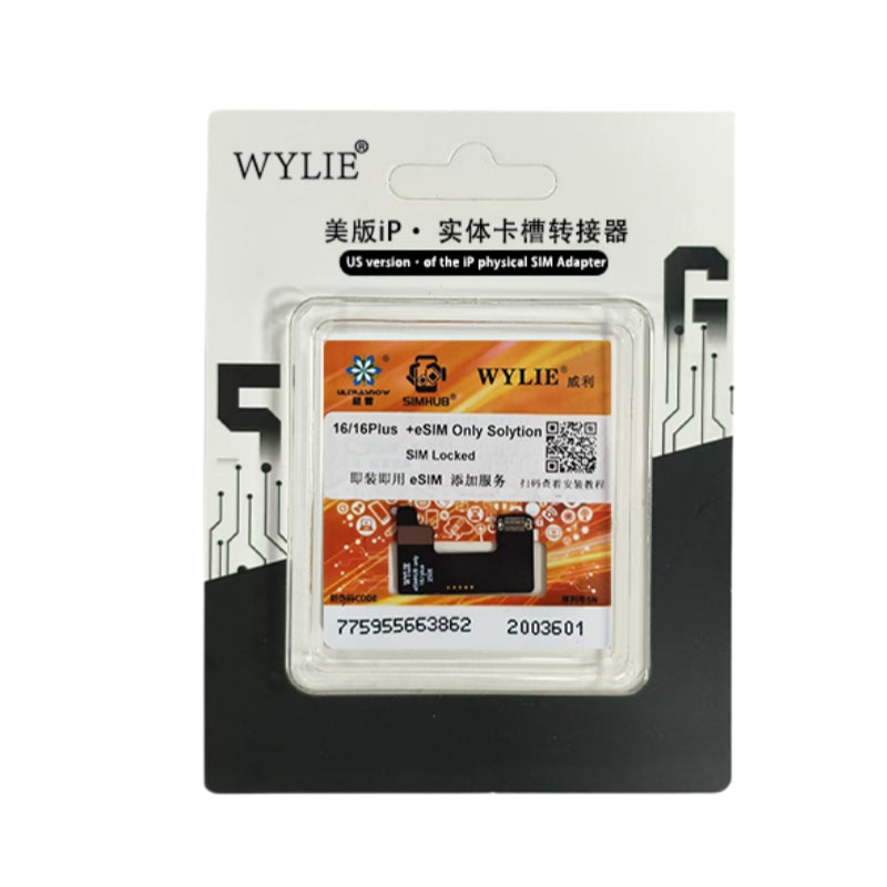 Newest Solution - Wylie eSim Converter Flex for iPhone 16 16plus No CNC No Modify Work Plug & Play
