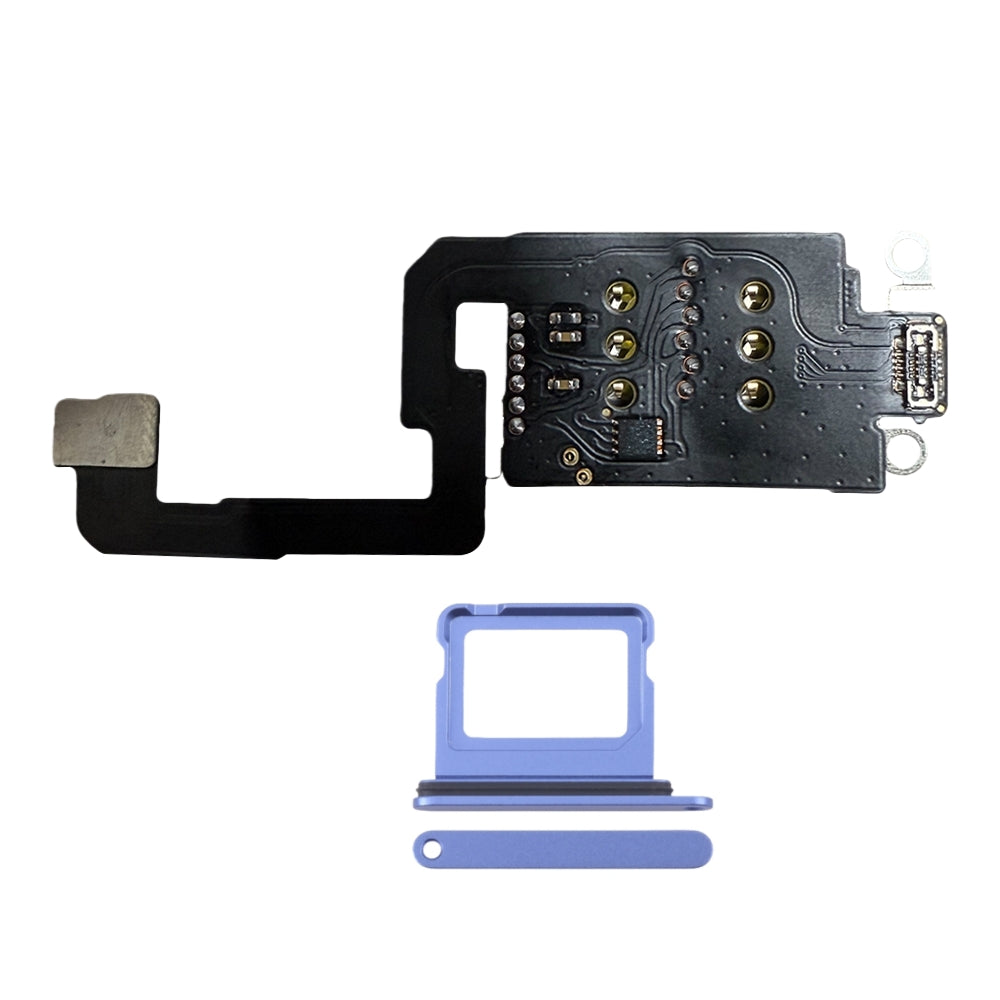 MEP IC Flex with Dual Sim Slot Tray Esim to Sim Adapter for iPhone 16 16plus < Need to Drill Hole>