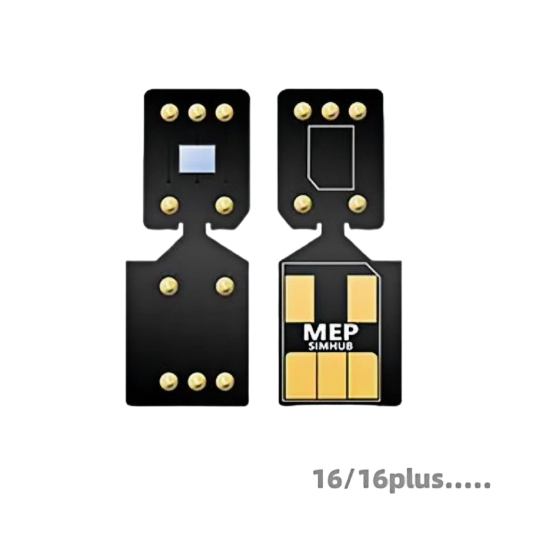 Chip de desbloqueo de SIM Heicard Pro 2025 MEP para iPhone 13, 14, 15 y 16 < El teléfono debe tener ranura para tarjeta SIM dual >