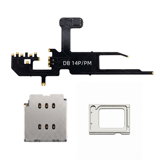 DB MEP Flex with Dual Sim Slot Tray Esim to Sim Adapter for iPhone 14pro 14promax