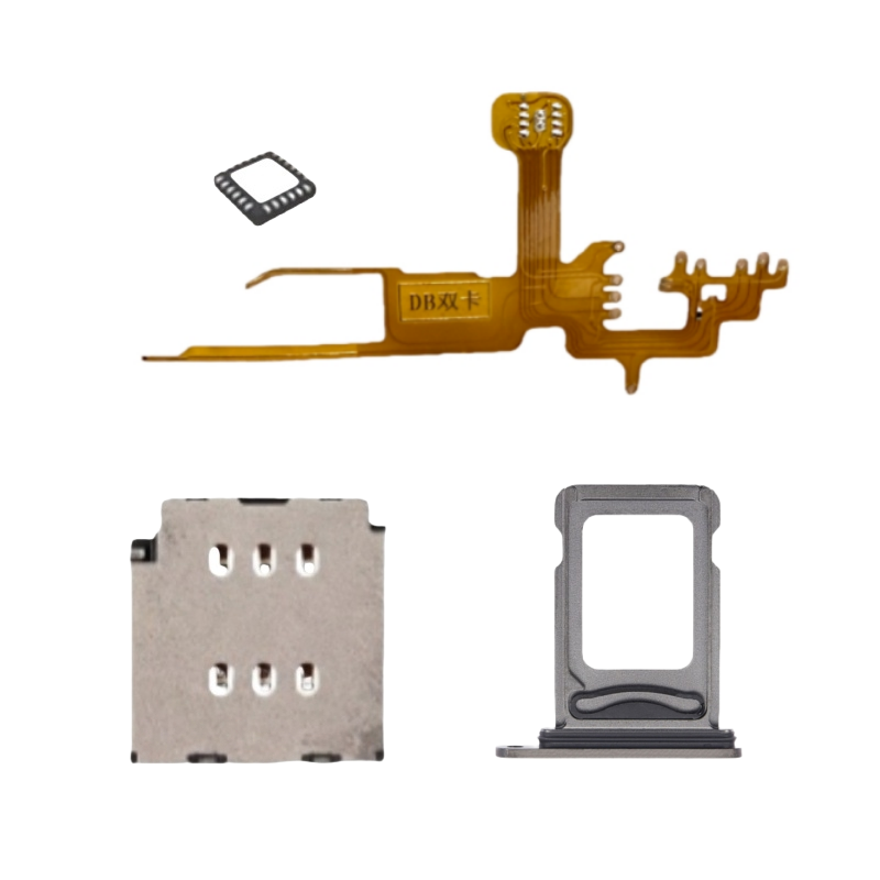 DB MEP Flex with Dual Sim Slot Tray Esim to Sim Adapter for iPhone 14pro 14promax