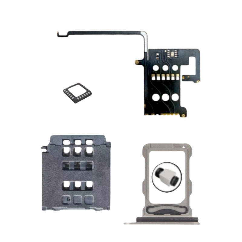 DB MEP Flex with Dual Sim Slot Tray Esim to Sim Adapter for iPhone 16pro 16promax