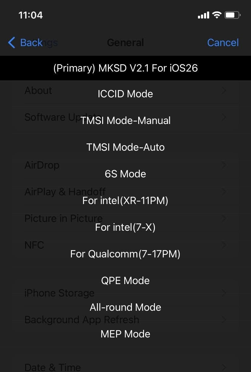 MKSD4 V2.1 Turbo Sim Rsim QPE/Intel Mode Sim Unlock Chip for iPhone 16 15 14 13 12 11 X 8 7 6