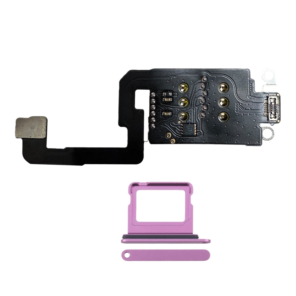 MEP IC Flex with Dual Sim Slot Tray Esim to Sim Adapter for iPhone 16 16plus < Need to Drill Hole>