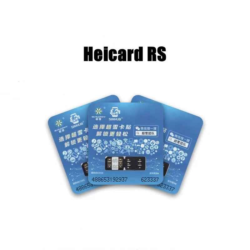 Simhub Heicard RS Version QPE Mode Rsim Unlock Chip for iPhone 16 15 14 13 12 11 Xsmax Xr