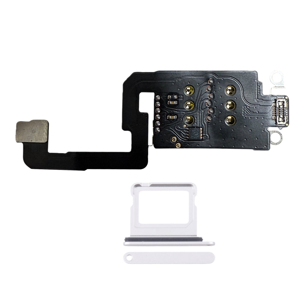 MEP IC Flex with Dual Sim Slot Tray Esim to Sim Adapter for iPhone 16 16plus < Need to Drill Hole>