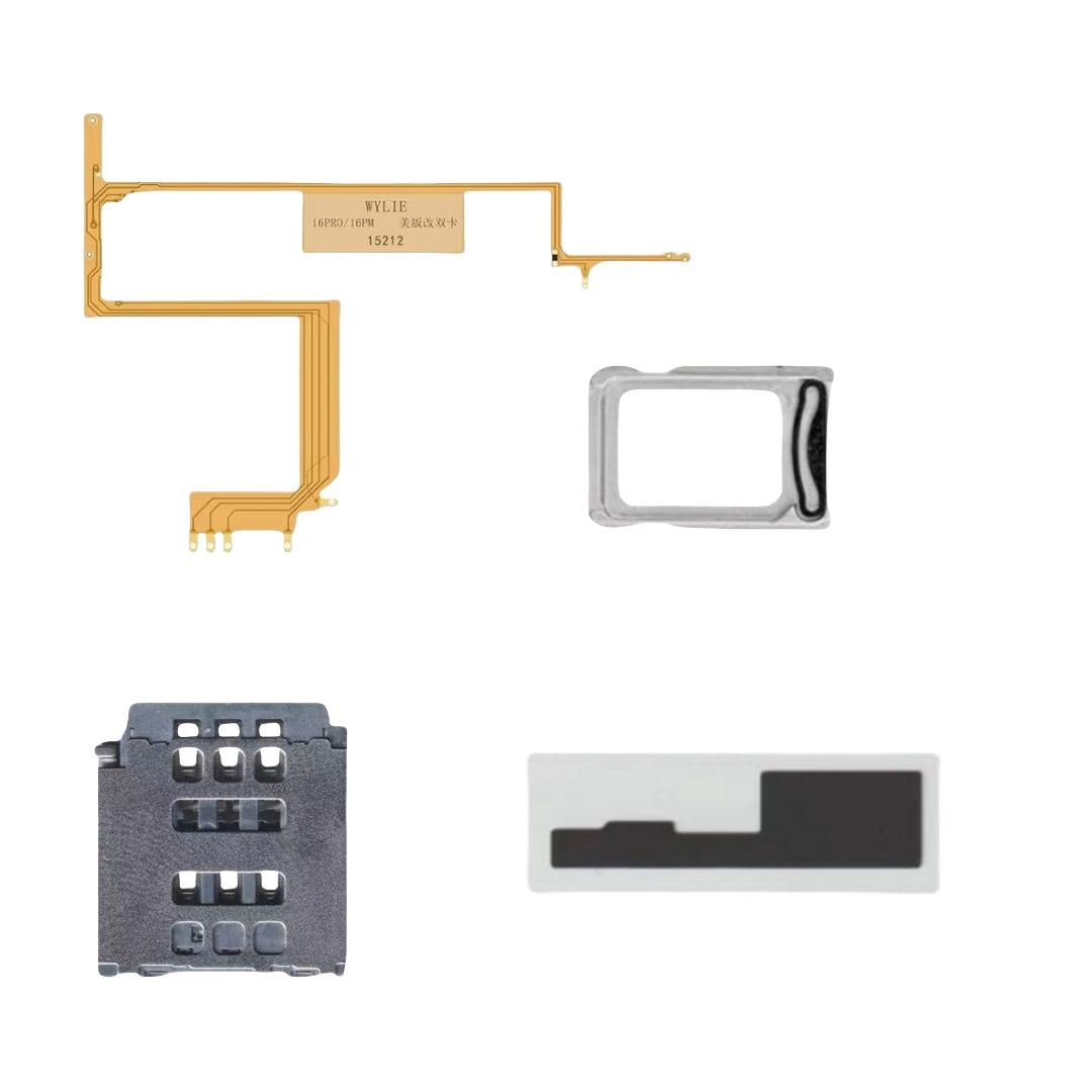 Wylie Esim to sim Adapter Installing Card Slot for iPhone 16 16plus 16pro 16promax