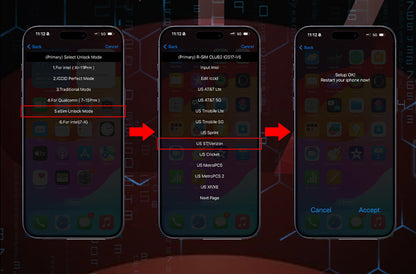 2th Generation RSIM Club II QPE Intel Mode for iOS17 Phone 15 14 13 12 11