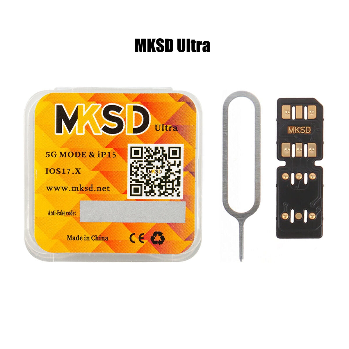 MKSD Ultra V5.7 Fold Version Esim 5G Mode Sim Déverrouillage Puce pour iPhone Xr 11 12 13 14 15 iOS18 17 16