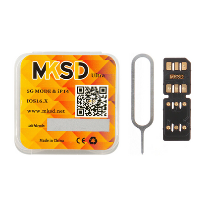 MKSD Ultra Fold Versión Esim Modo 5G Chip de desbloqueo Sim para iPhone 12 13 14 SE3 iOS17 16