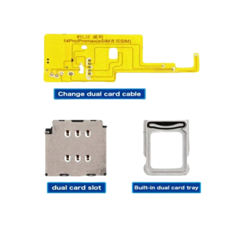 Wylie Esim to Sim Adapter Adding Sim Card Slot for iPhone 14 14plus 14pro 14promax