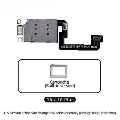 Wylie eSim to Sim Adapter Adding Sim Card Slot for iPhone 14 14pro 15 15pro 16 16pro