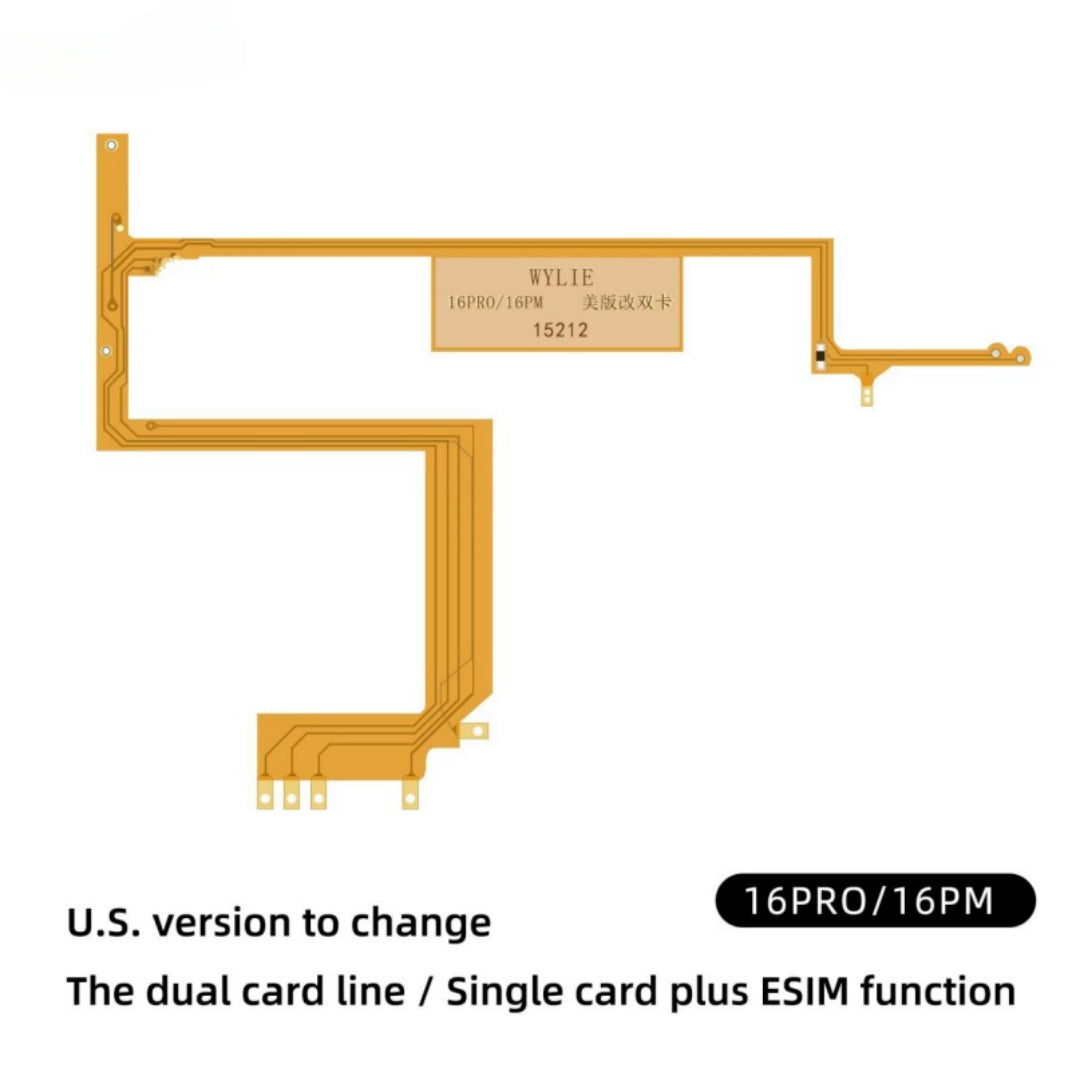 Adaptateur Wylie Esim vers SIM pour iPhone 16 16plus 16pro 16promax