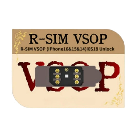 Rsim VSOP with Adhesive Sim Unlock Chip for iPhone iOS18 17 iP16 15 14 13 12 11 X 8 7 6