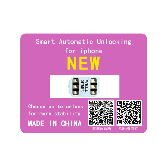Puce de déverrouillage SIM Wellsim Smart MEP Mode sans débogage pour iPhone 13 14 15 16<the phone must with dual sim card slot></the>