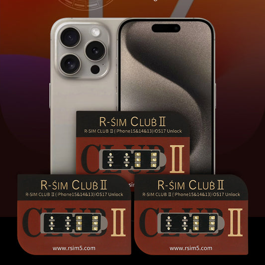 2th Generation RSIM Club II QPE Intel Mode for iOS17 Phone 15 14 13 12 11
