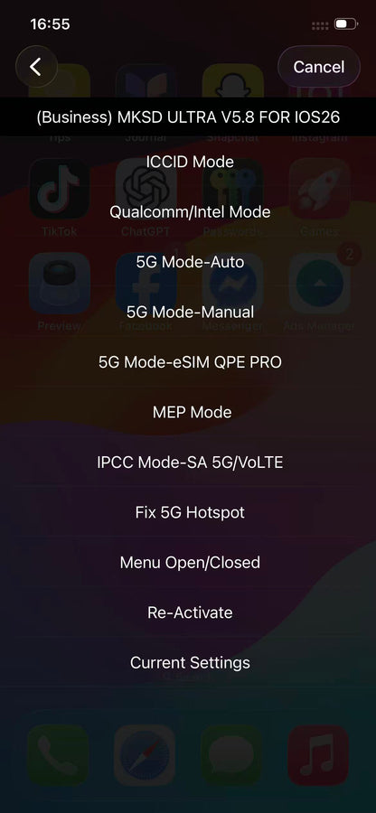 MKSD Ultra V5.7 Glue Version QPE Intel Mode para iPhone 16, 15, 14, 13, 12, 11, X, 8, 7 y 6