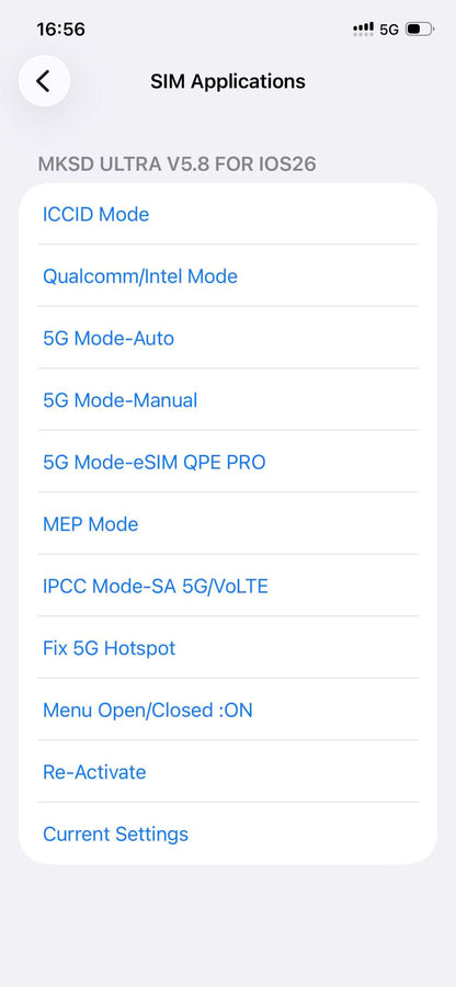 MKSD Ultra V5.7 Glue Version QPE Intel Mode para iPhone 16, 15, 14, 13, 12, 11, X, 8, 7 y 6