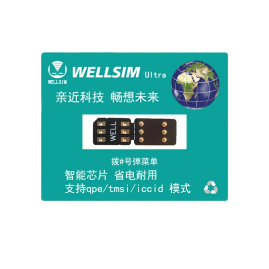 Wellsim Pro V3.9 Foldable Version with QPE Intel Mode for iPhone 16 15 14 13 12 11 Xr