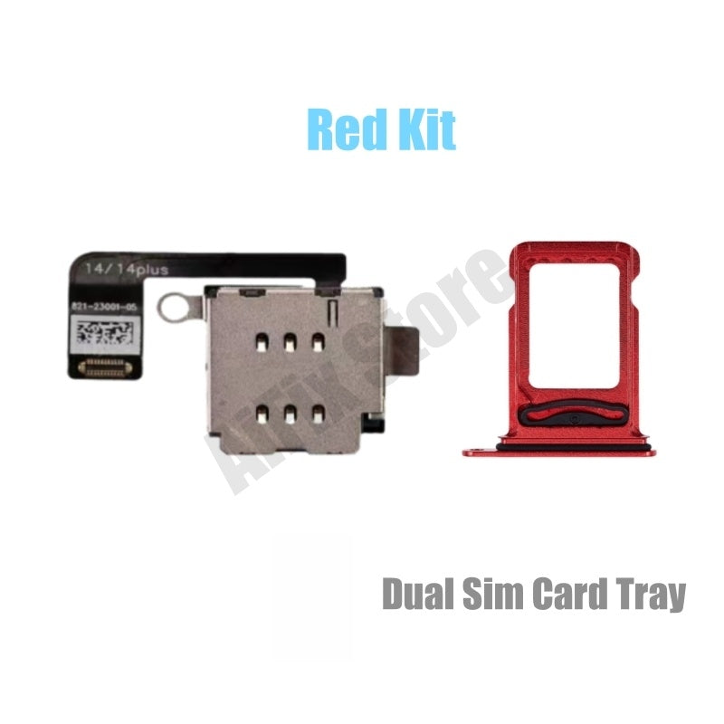 For iPhone 14 14plus Esim Modify to Sim Adapter with Outside Dual Sim Card Tray < Need Drill Hole >