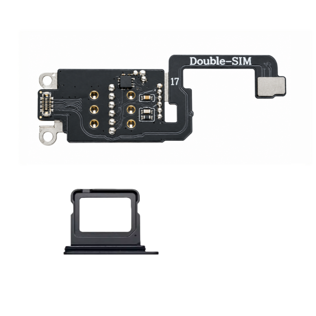 Adaptateur DB MEP Flex avec double emplacement SIM et tiroir eSIM vers SIM pour iPhone 17