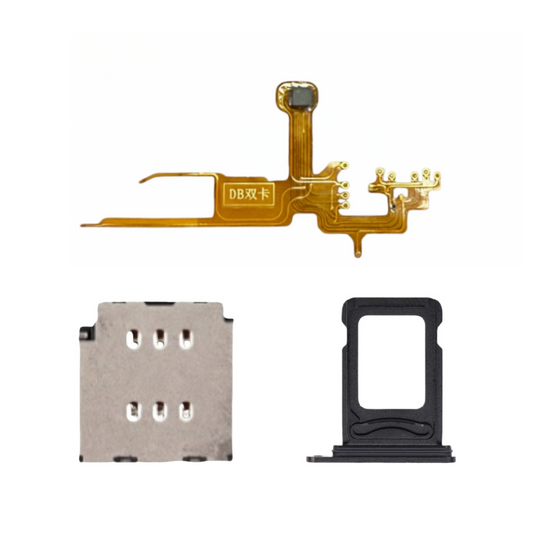 DB MEP Flex with Dual Sim Slot Tray Esim to Sim Adapter for iPhone 14pro 14promax