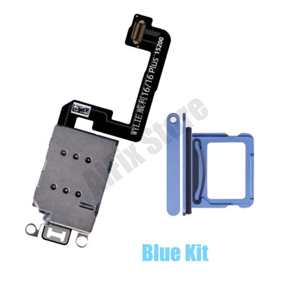 For iPhone 16 16plus Esim Modify to Sim Adapter with Outside Dual Sim Card Tray < Need Drill Hole >