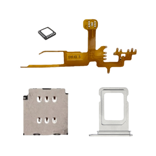 MEP IC Flex with Dual Sim Slot Tray Esim to Sim Adapter for iPhone 14pro 14promax < Need to Drill Hole>