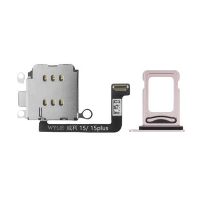 For iPhone 15 15plus Esim Modify to Sim Adapter with Outside Dual Sim Card Tray < Need Drill Hole >