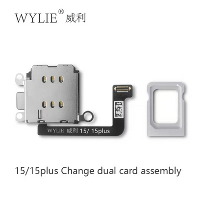 Wylie eSim to Sim Adapter Adding Sim Card Slot for iPhone 14 14pro 15 15pro 16 16pro