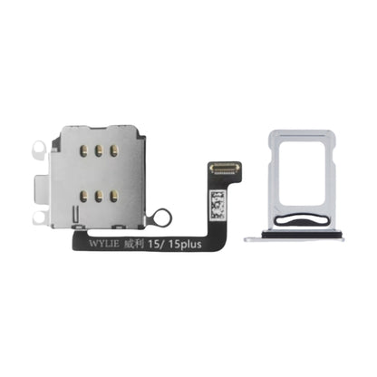 For iPhone 15 15plus Esim Modify to Sim Adapter with Outside Dual Sim Card Tray < Need Drill Hole >