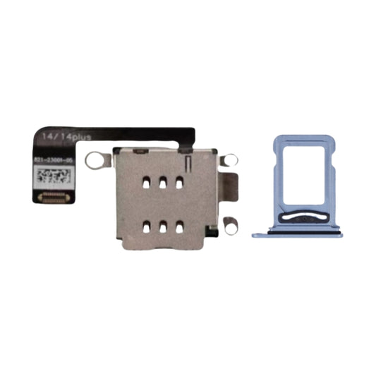 For iPhone 14 14plus Esim Modify to Sim Adapter with Outside Dual Sim Card Tray < Need Drill Hole >