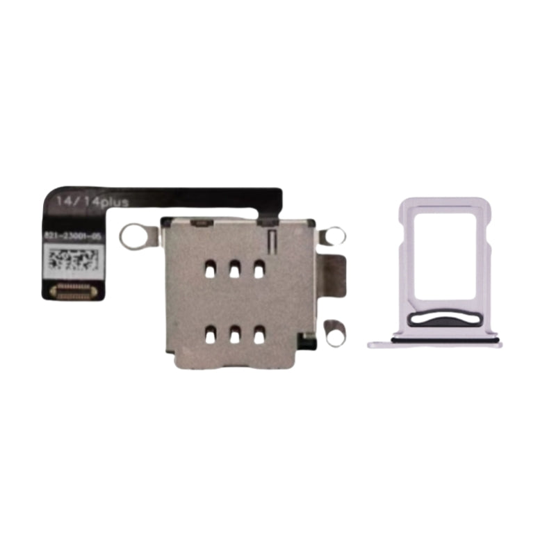 For iPhone 14 14plus Esim Modify to Sim Adapter with Outside Dual Sim Card Tray < Need Drill Hole >