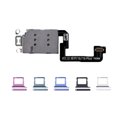 For iPhone 16 16plus Esim Modify to Sim Adapter with Outside Dual Sim Card Tray < Need Drill Hole >