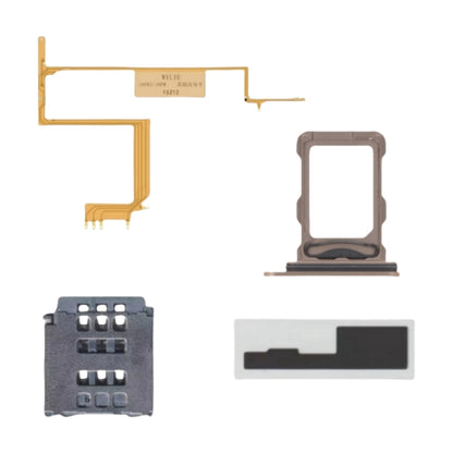 For iPhone 16pro 16promax Esim Modify to Sim Adapter with Outside Dual Sim Card Tray < Need Drill Hole >