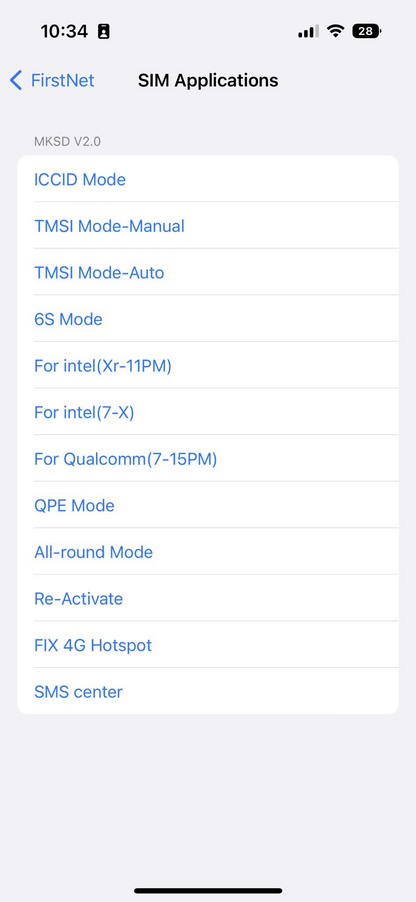 Dernière puce de déverrouillage MKSD4 Turbo Sim Rsim QPE/Intel Mode Sim pour iPhone 13 12 11 7 8 X 14 15