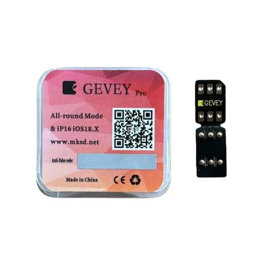 Chip Turbosim Gevey Pro 2025 Fold Version con modo QPE/Intel para iPhone 16, 15, 14, 13, 12 y 11, XS Max y XR