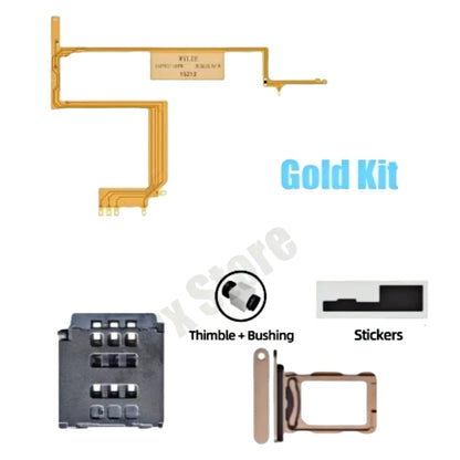 For iPhone 16pro 16promax Esim Modify to Sim Adapter with Outside Dual Sim Card Tray < Need Drill Hole >