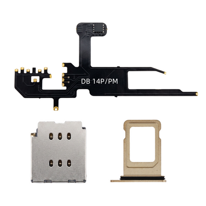 DB MEP Flex with Dual Sim Slot Tray Esim to Sim Adapter for iPhone 14pro 14promax