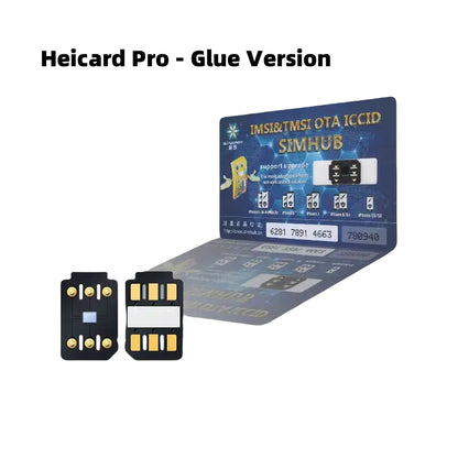 Chip de desbloqueo SIM Heicard Pro 2025 (versión pegamento) para iPhone 12 mini, 13 mini, 6s, 7, 8, X, SE3, 11, 14, 15 y 16
