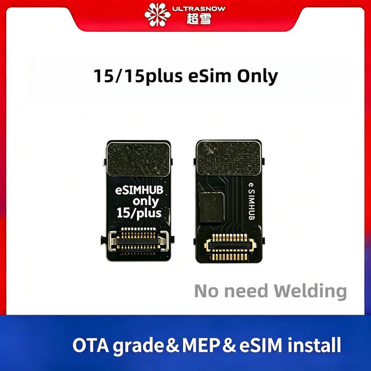 Convertisseur Simhub eSim Only Flex pour iPhone 15 15plus - Aucune soudure requise
