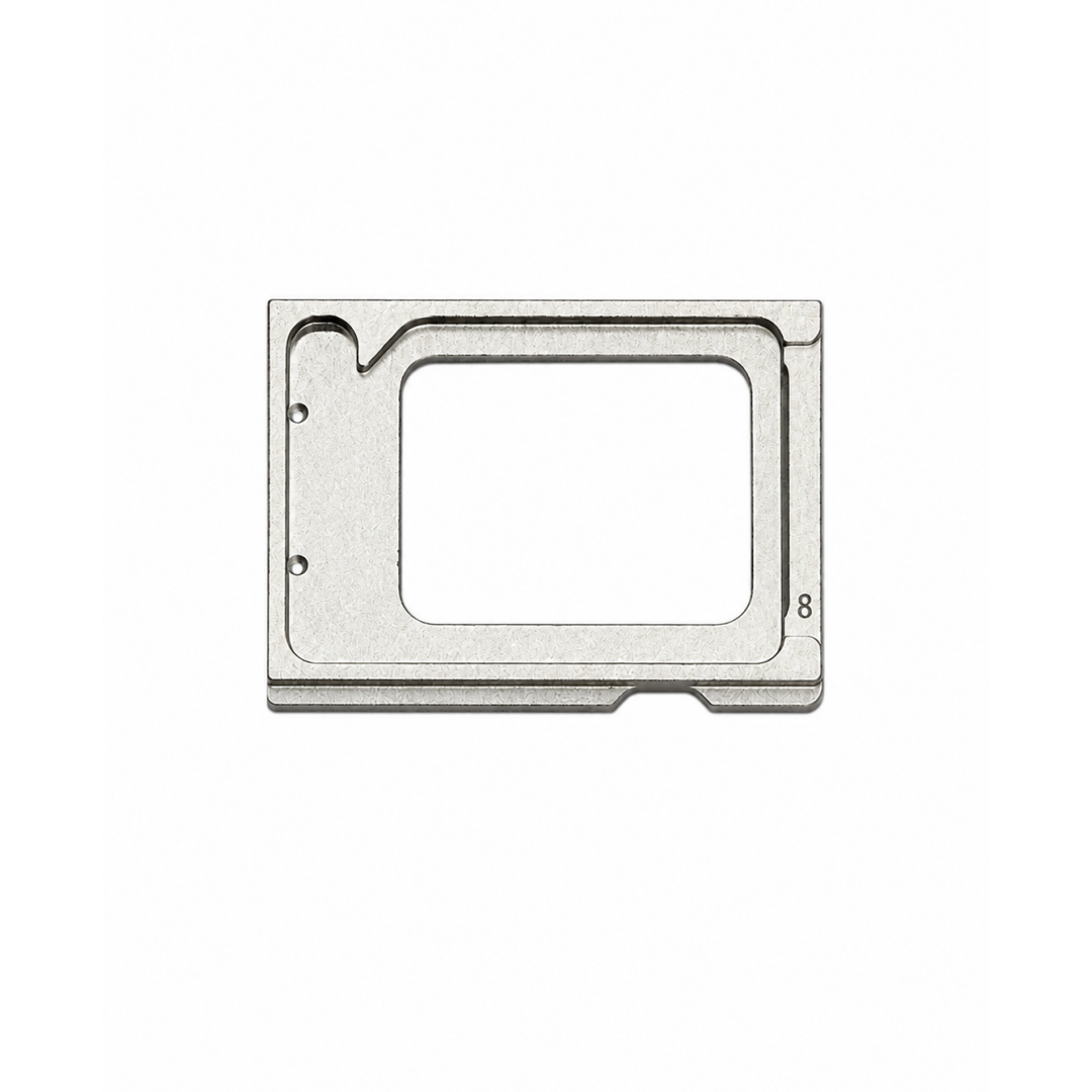 Adaptateur eSIM vers SIM : kit d’accessoires comprenant un plateau intérieur et un logement pour iPhone 14, 15 et 16.