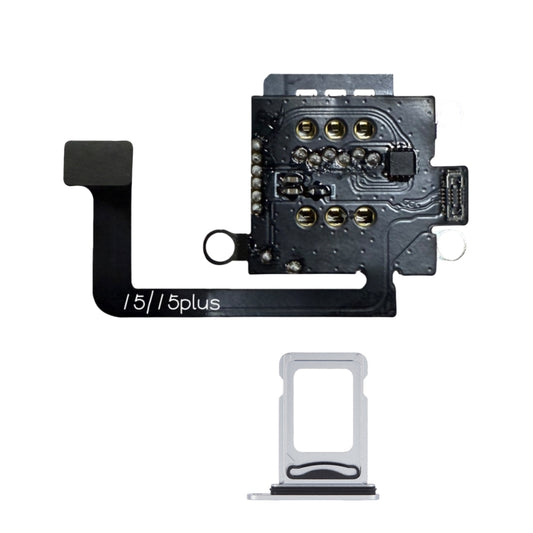 MEP IC Flex with Dual Sim Slot Tray Esim to Sim Adapter for iPhone 15 15plus < Need to Drill Hole>