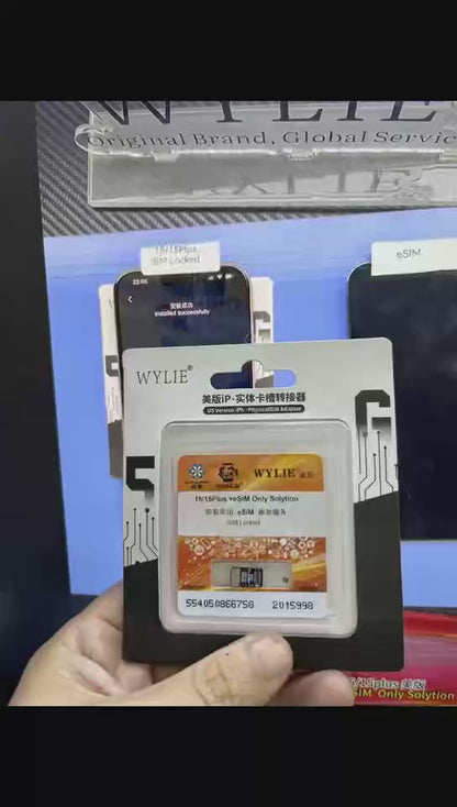 Newest Solution - Wylie eSim Converter Flex for iPhone 15 15plus No CNC No Modify Work Plug & Play