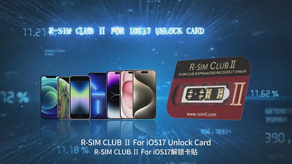 Mode Intel RSIM Club II QPE de 2e génération pour téléphone iOS17 15 14 13 12 11