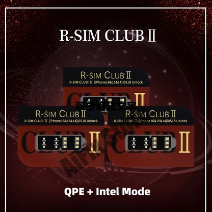 2th Generation RSIM Club V8.1 QPE Intel MEP Mode for iPhone 16 15 14 13 12 11 Xr Xmax